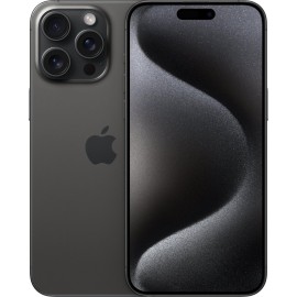 apple iphone 15 pro 256gb in black titanium