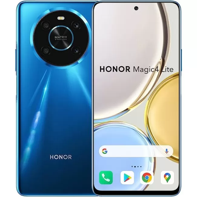 Buy Refurbished Honor Magic4 Lite 5G Dual Sim (128GB) in Ocean Blue Buy Refurbished Honor Magic4 Lite 5G Dual Sim (128GB) in Ocean Blue