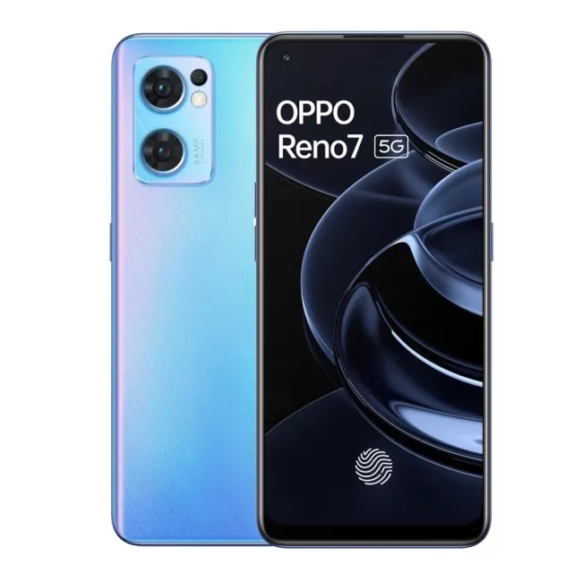 Buy Refurbished Oppo Reno7 5G (256GB) in Startrails Blue Buy Refurbished Oppo Reno7 5G (256GB) in Startrails Blue
